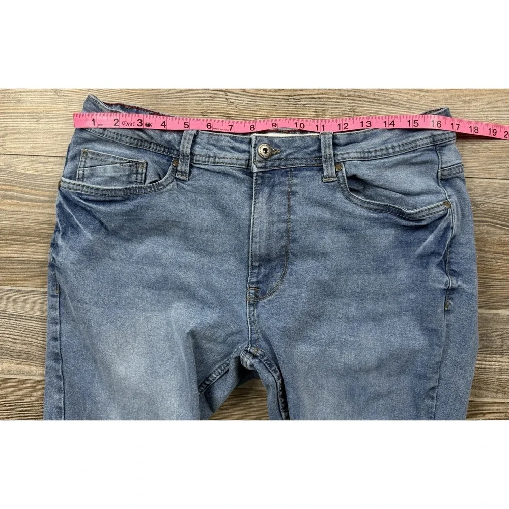 Artful Rebel Jeans Mens‎ 34x32 Light Wash Slim Straight Denim 5 Pocket Zip Fly